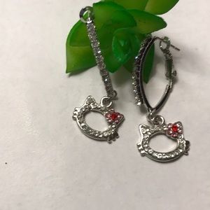 Hello Kitty Lever Back Earrings